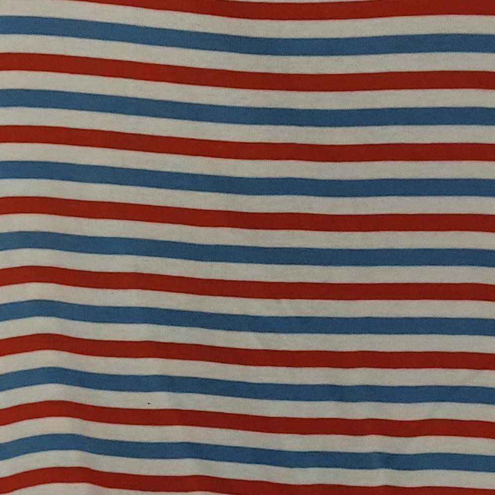J. Crew Red, Blue, and White Striped Tee - Picture 2 of 5